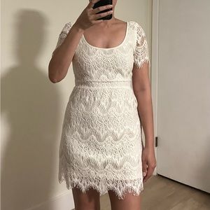White lace dress
